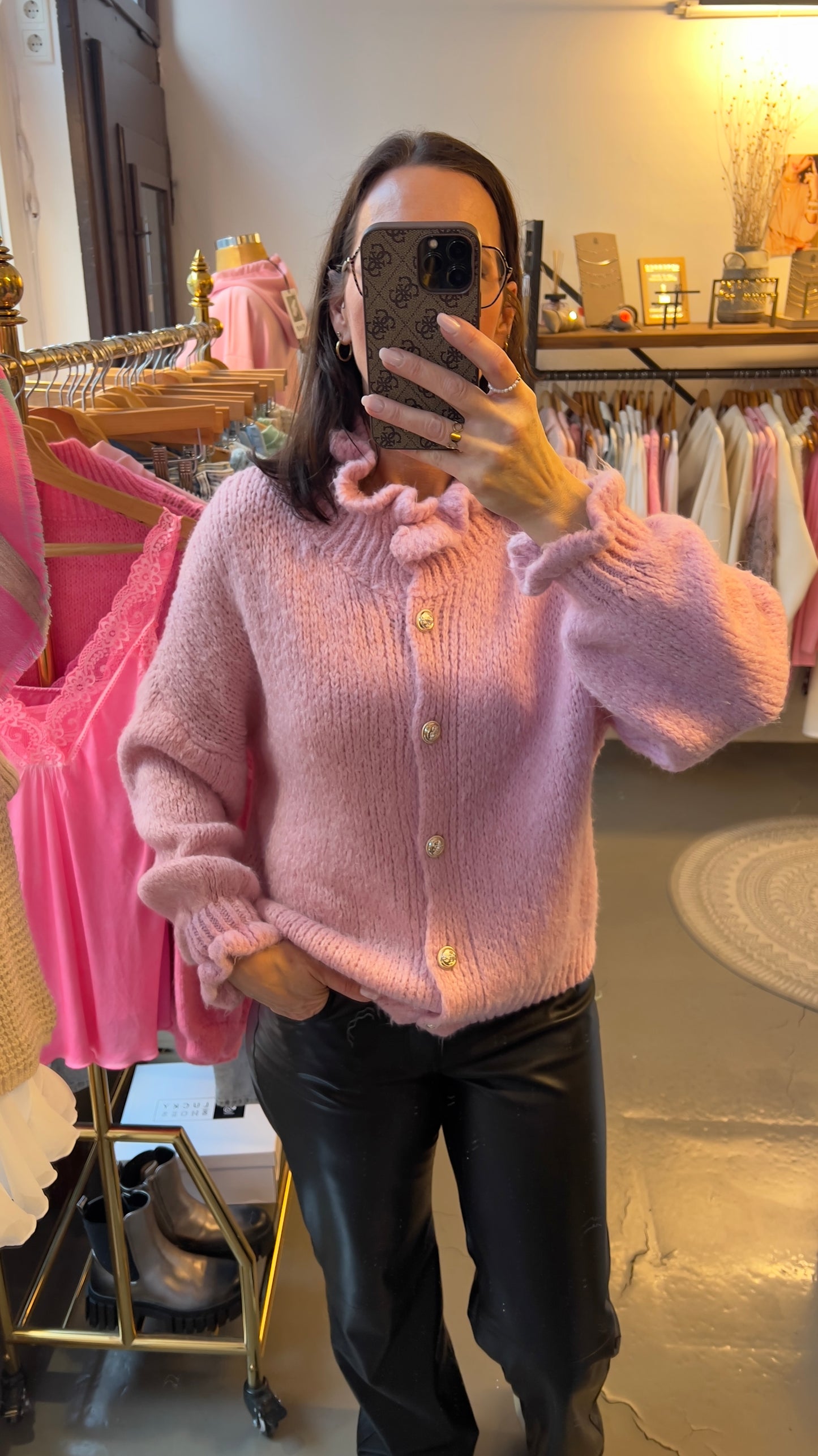 Strickjacke Cleo rosa