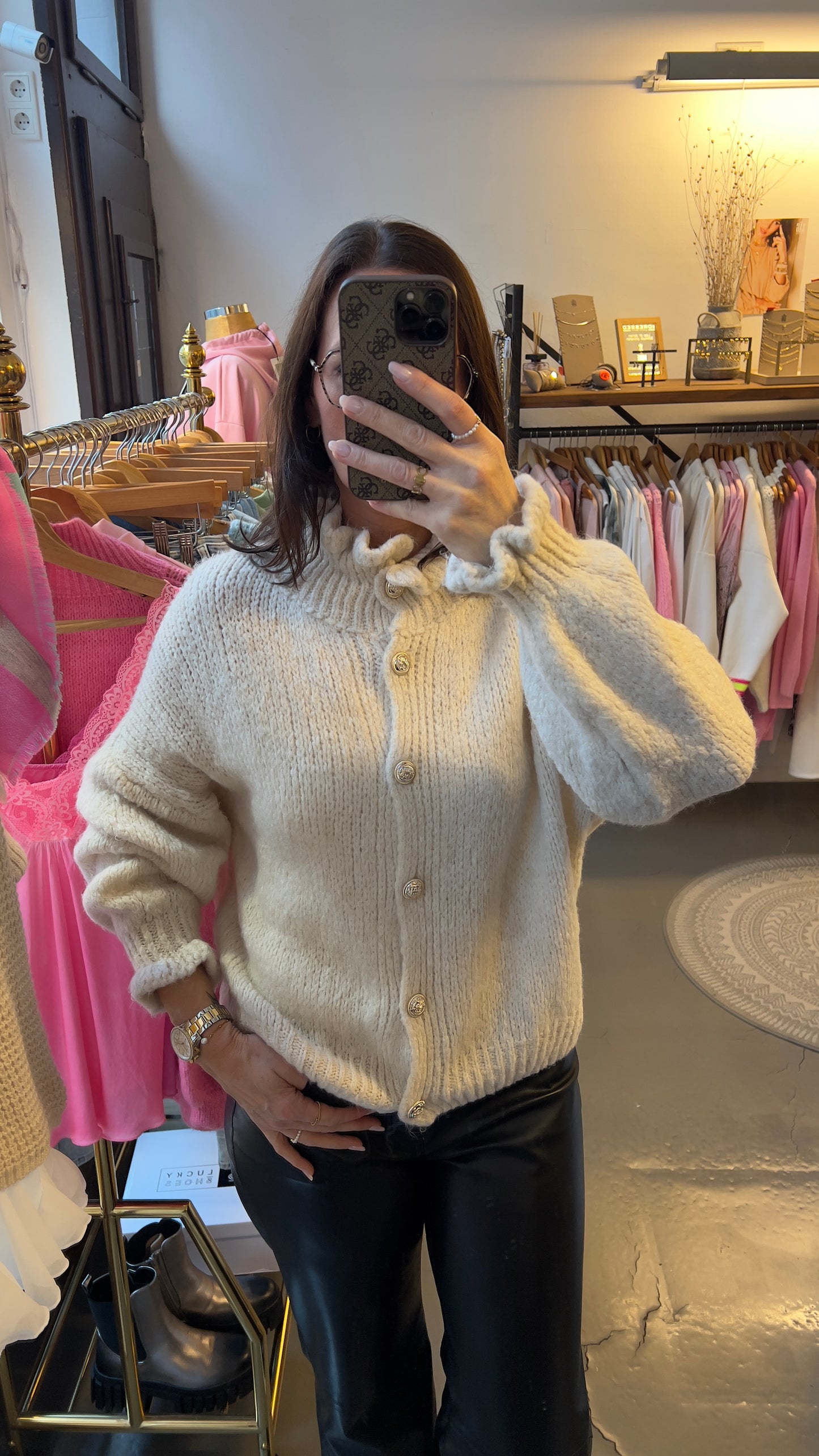 Strickjacke Cleo champagner