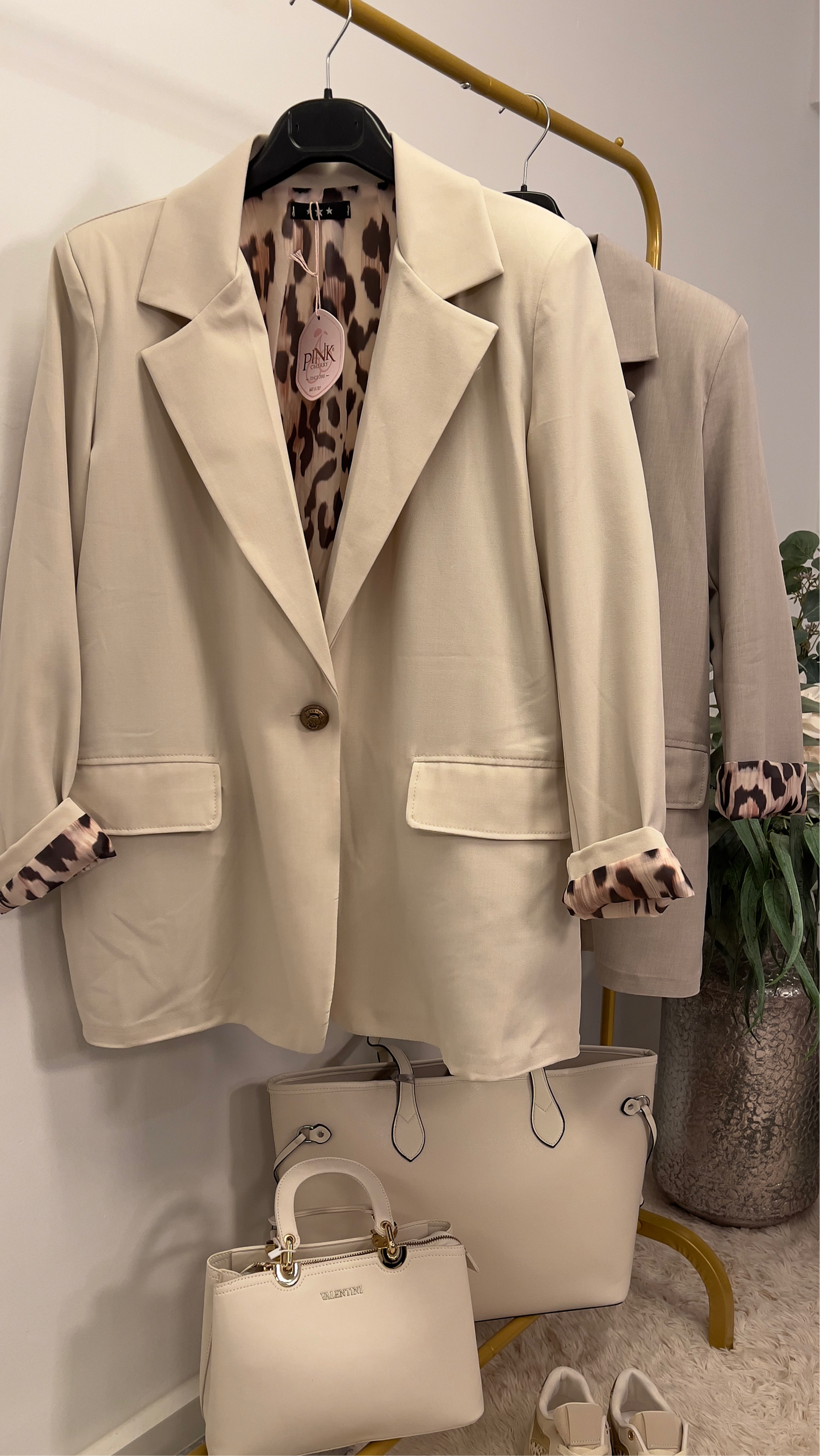 Blazer mit Leo Details