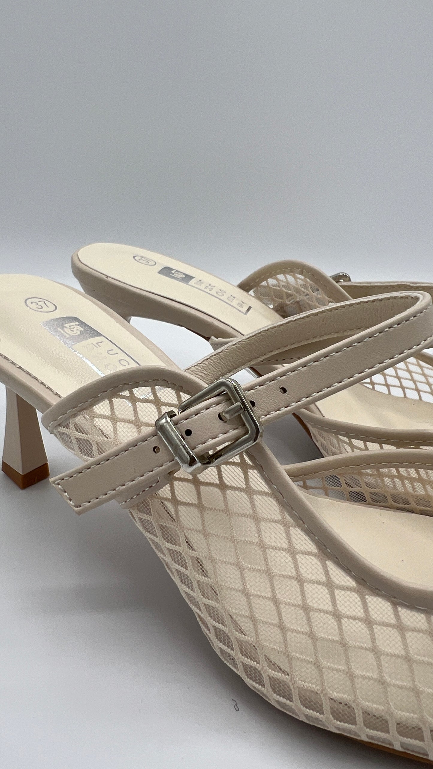 Pumps Mesh, nude