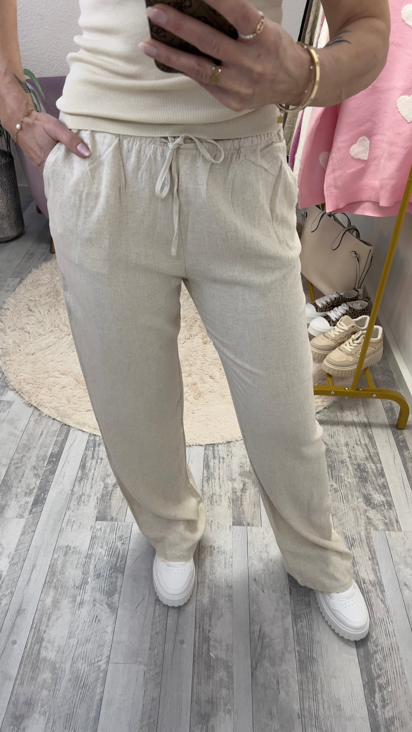 Leinenhose Hose Wide Leg