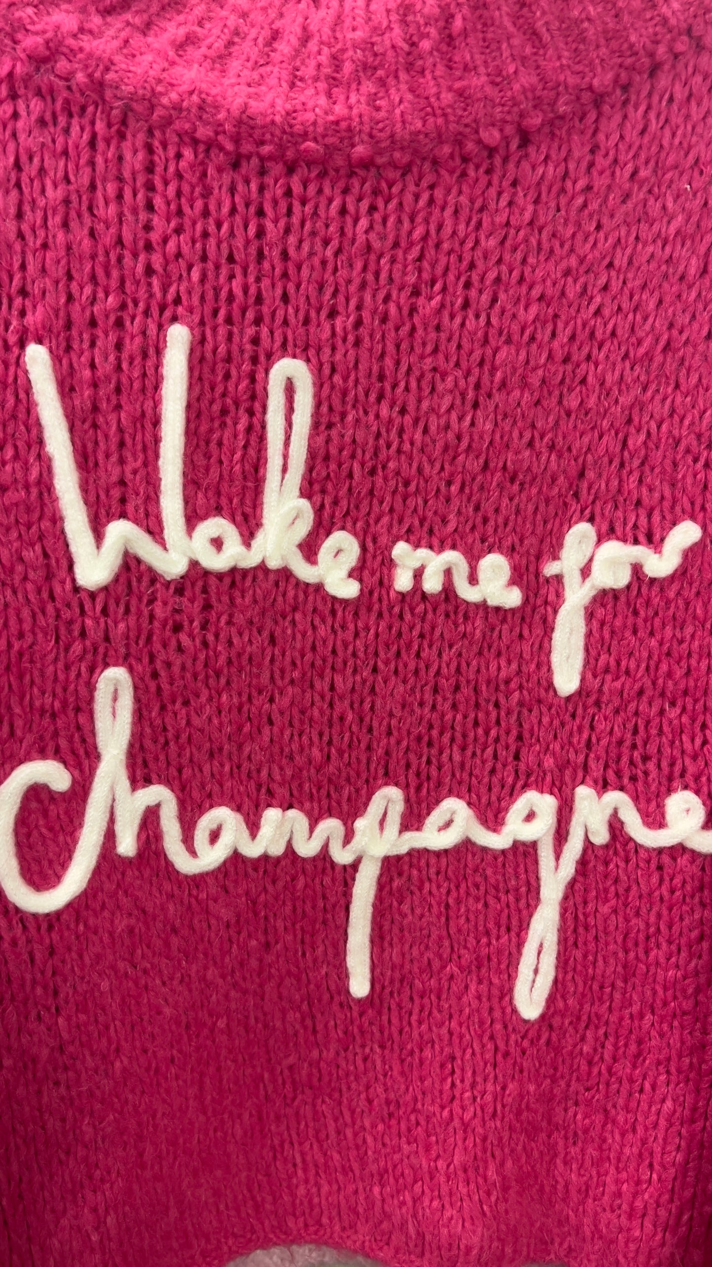 Strickpullover „Juna“ oversize kurz pink