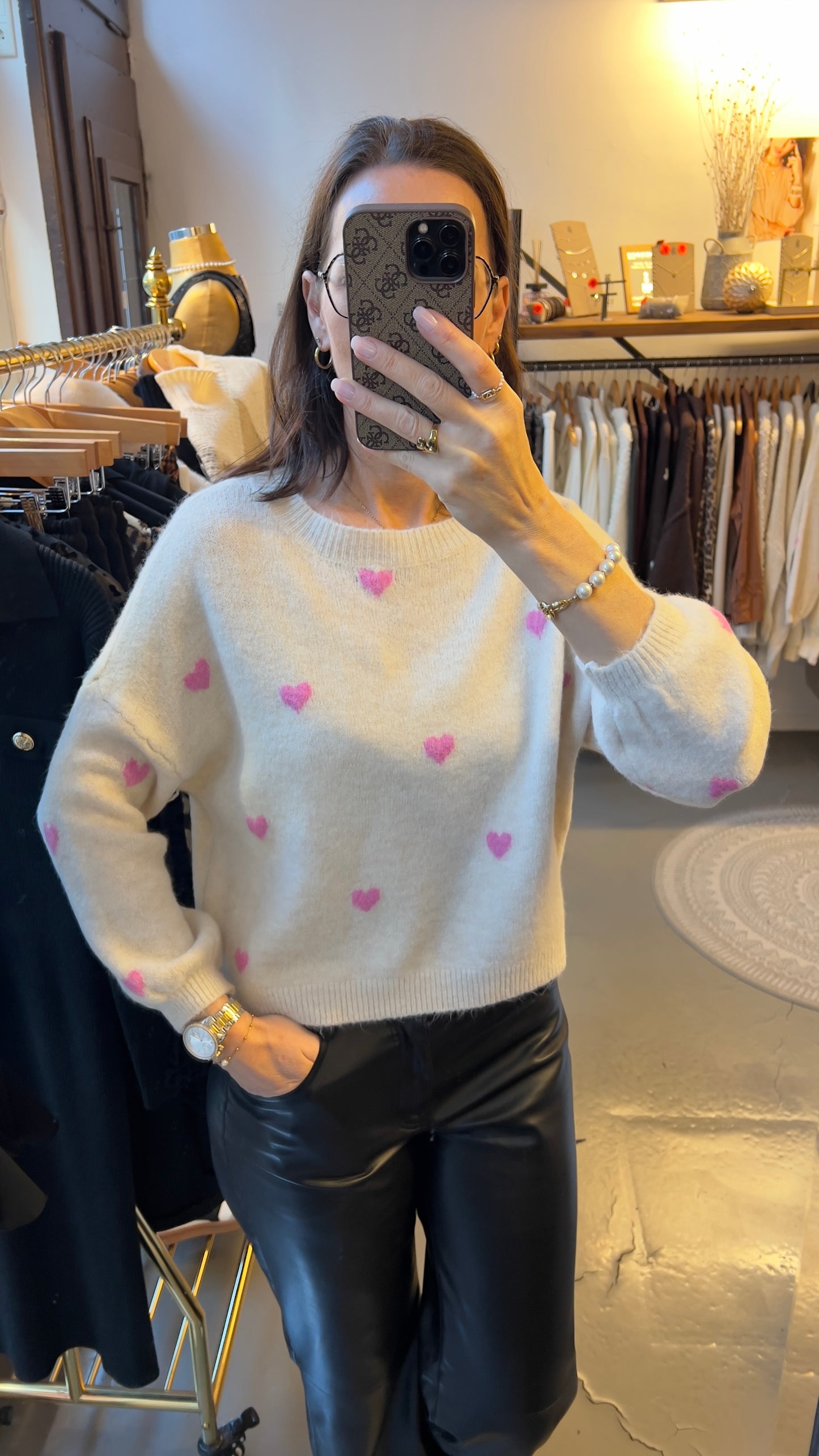 Strickpullover „Love“