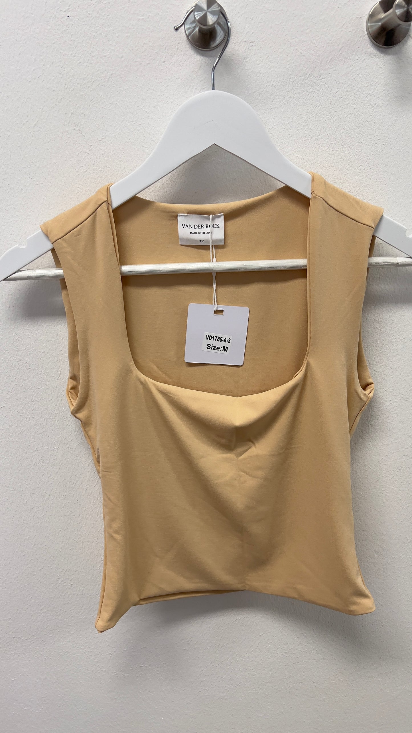 Cropped Top mit Square-Neck