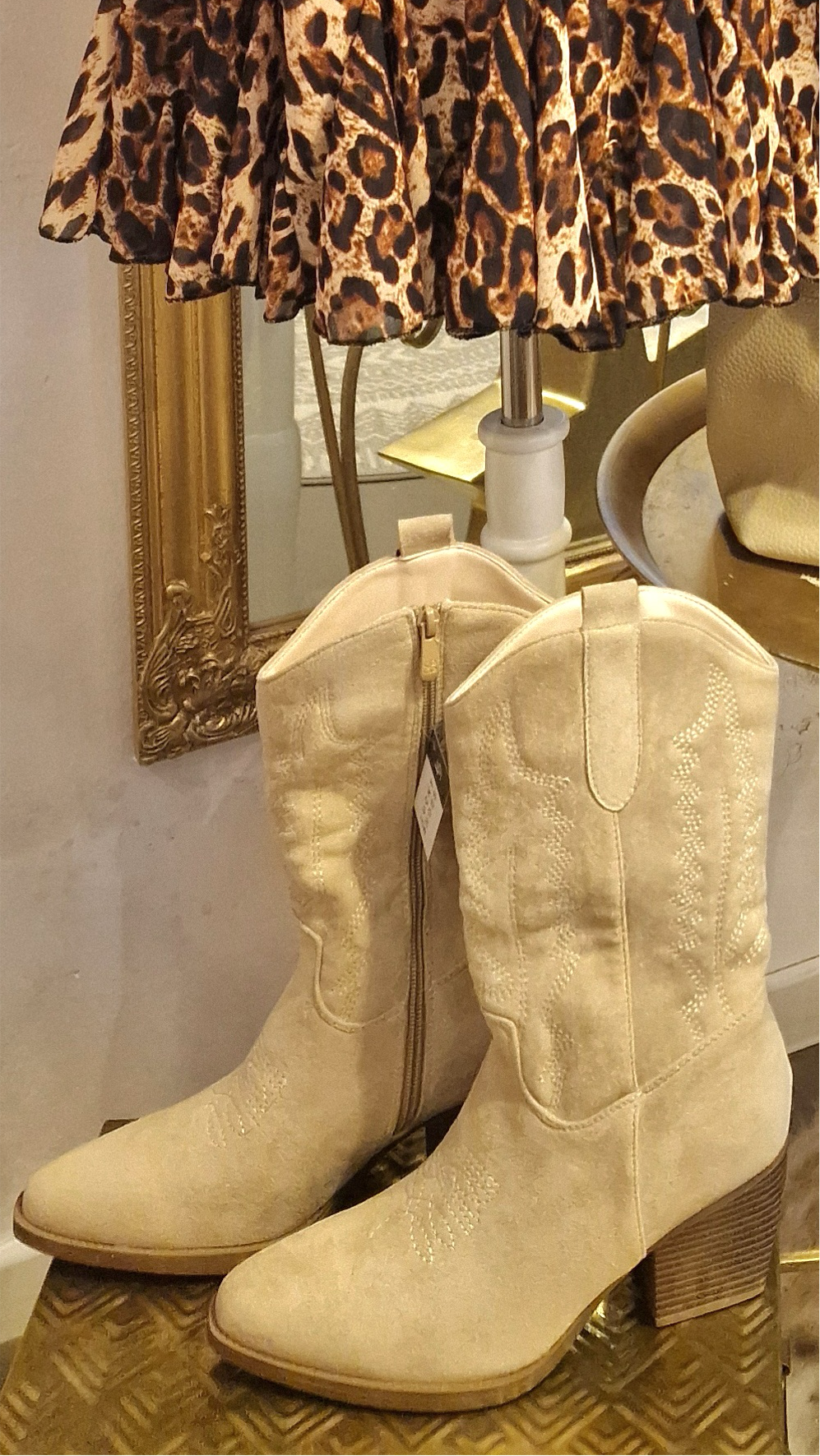 Cowboy Stiefel beige