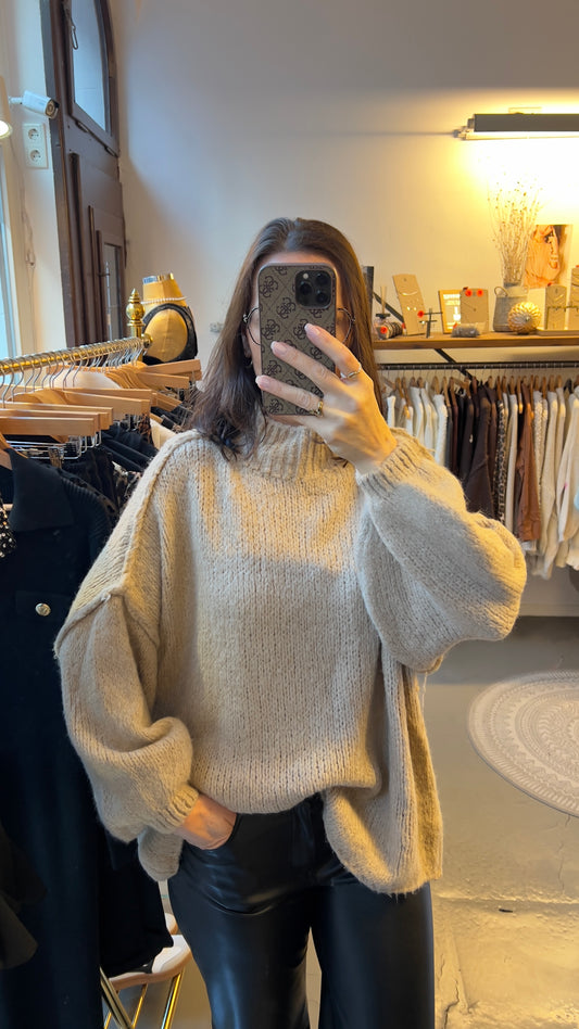 Strickpullover „Ella“ beige