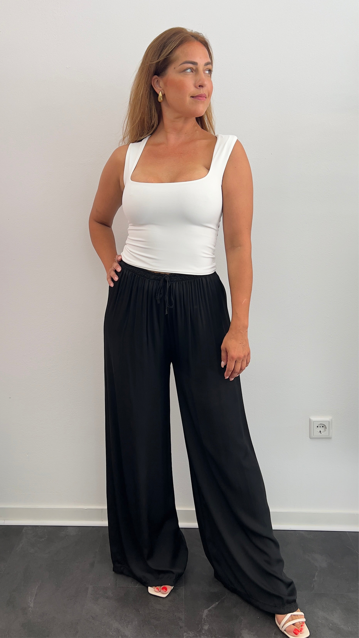 Cropped Top mit Square-Neck