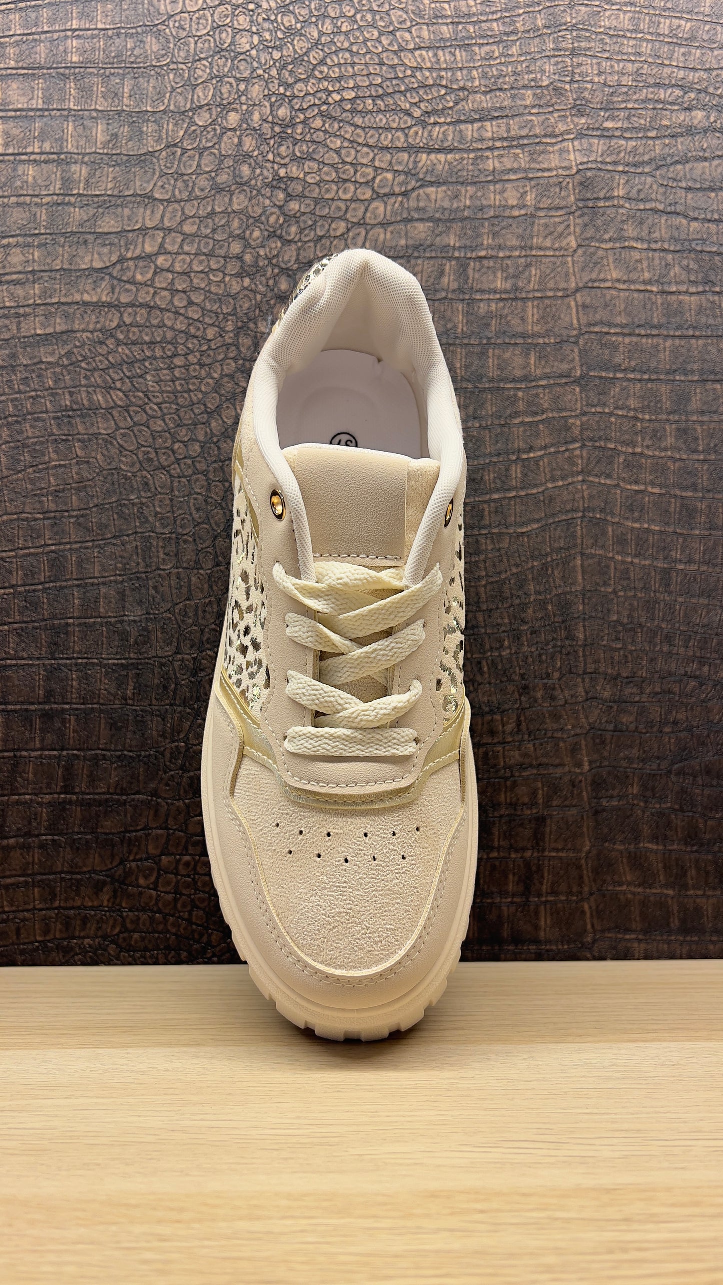 Sneaker weiß & beige