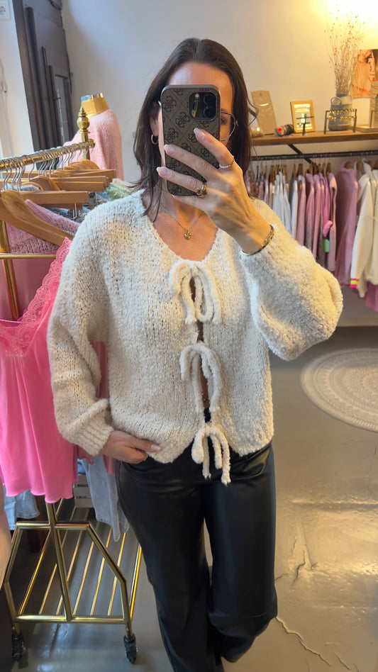 Strickjacke „Julia“  ecru