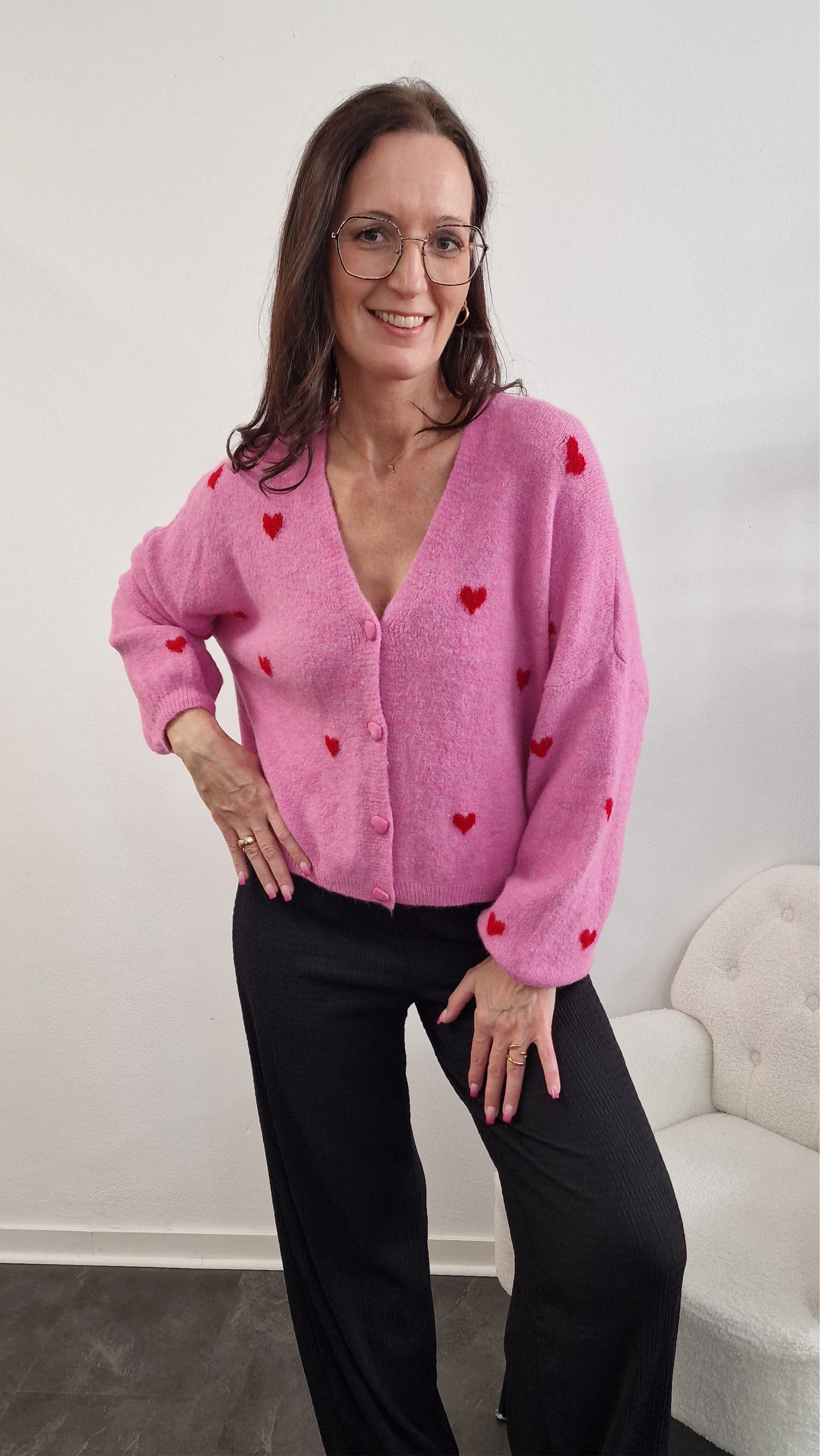 Strickjacke „Love“