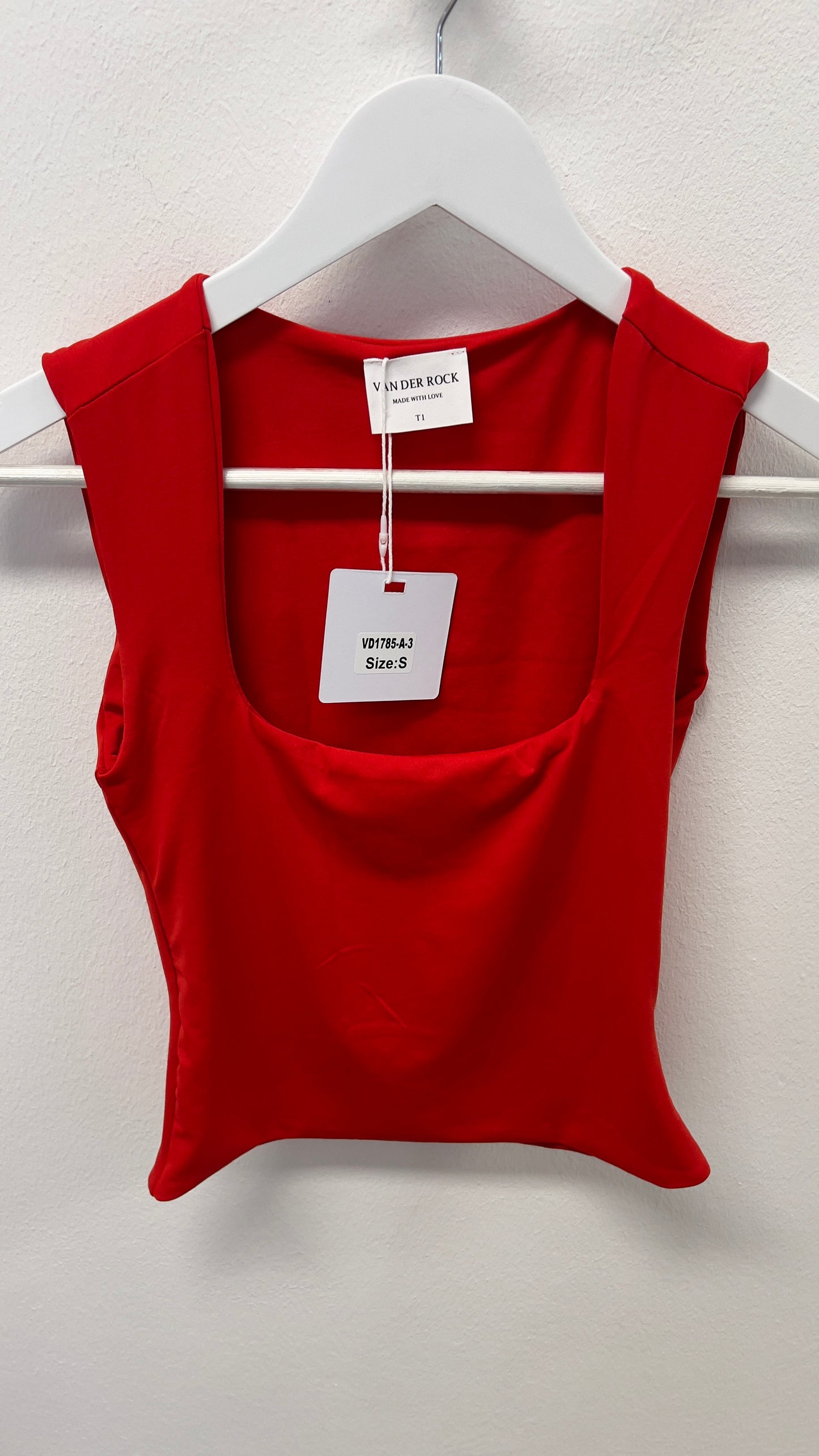 Cropped Top mit Square-Neck