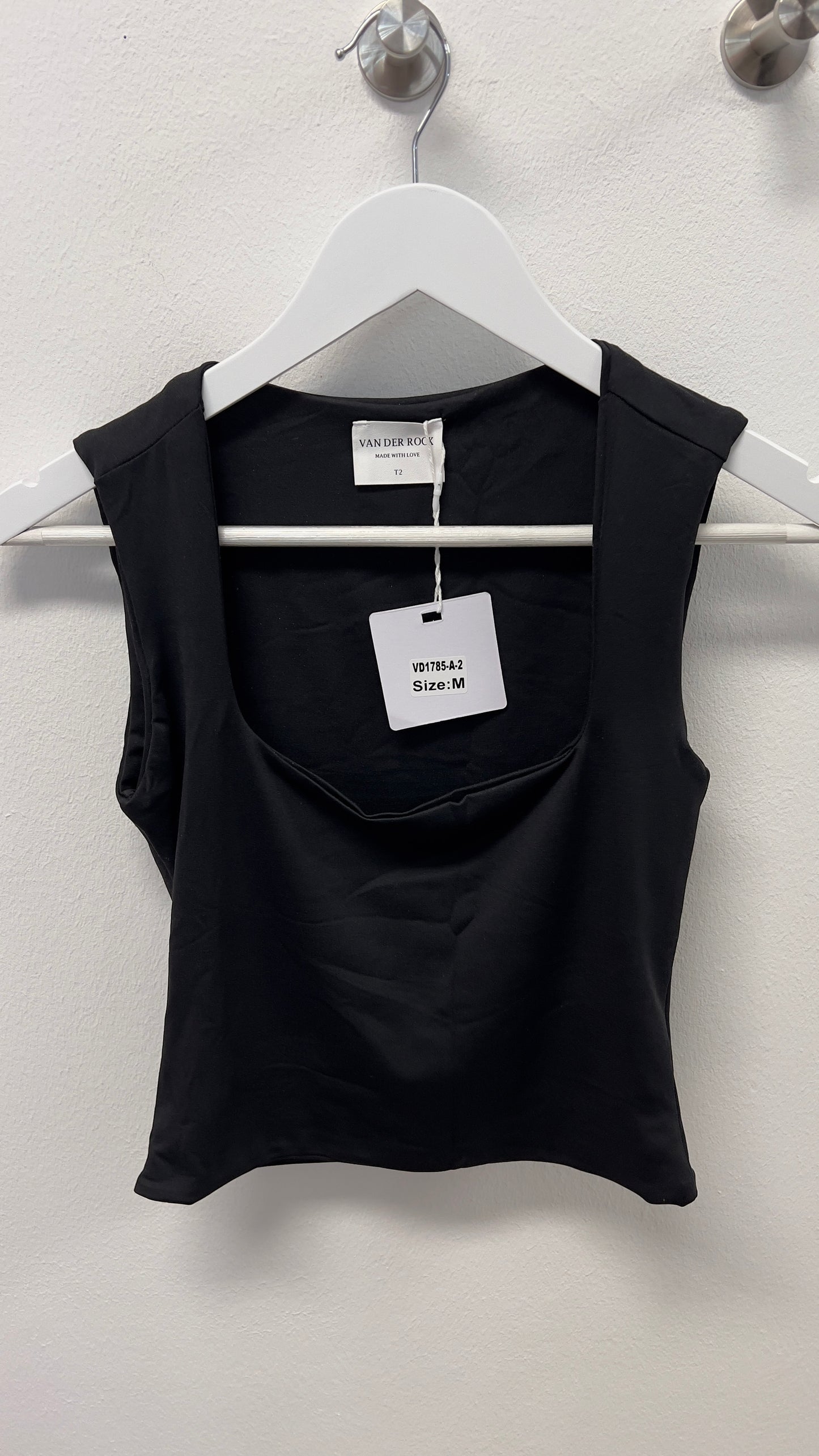 Cropped Top mit Square-Neck