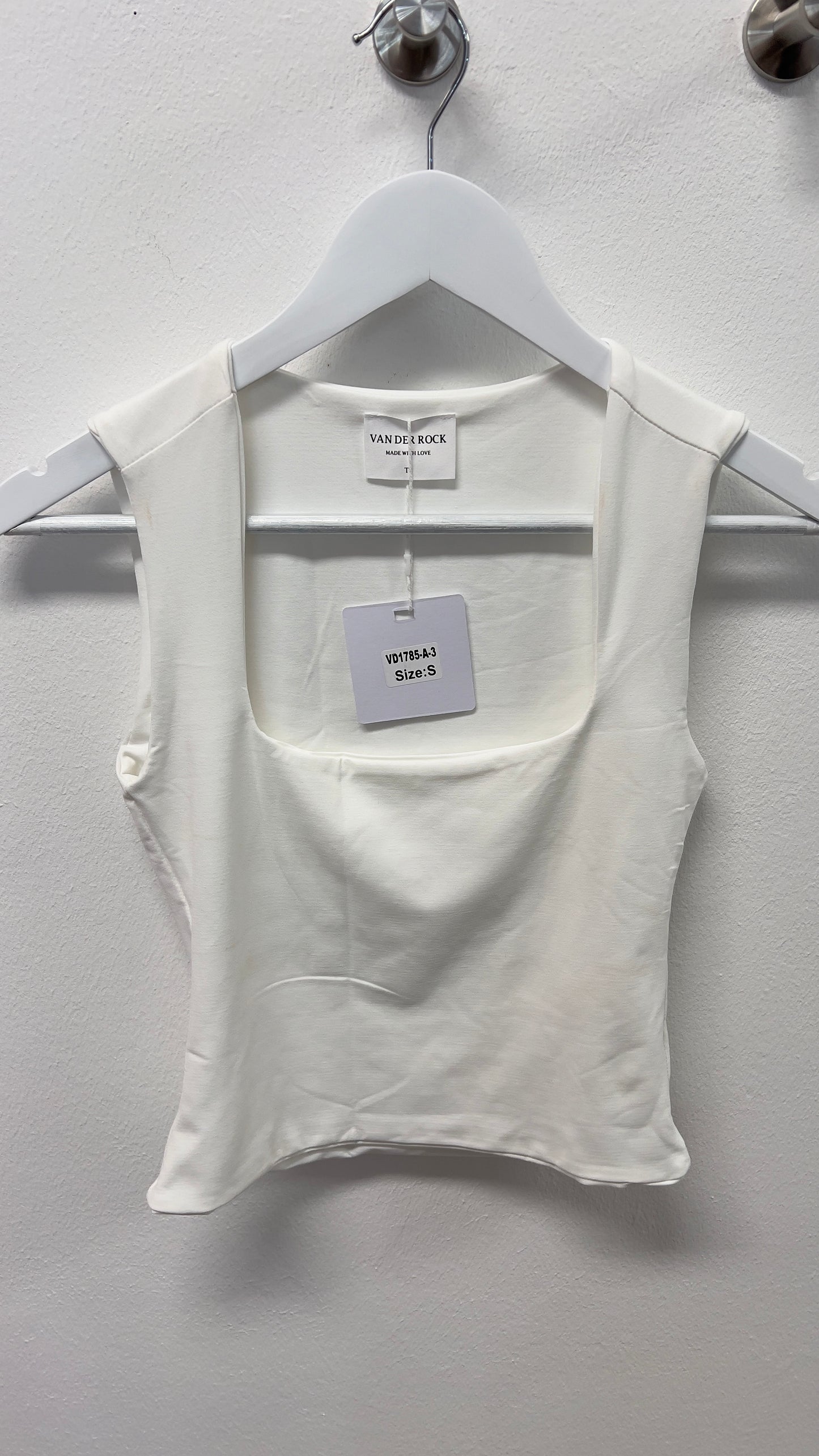 Cropped Top mit Square-Neck